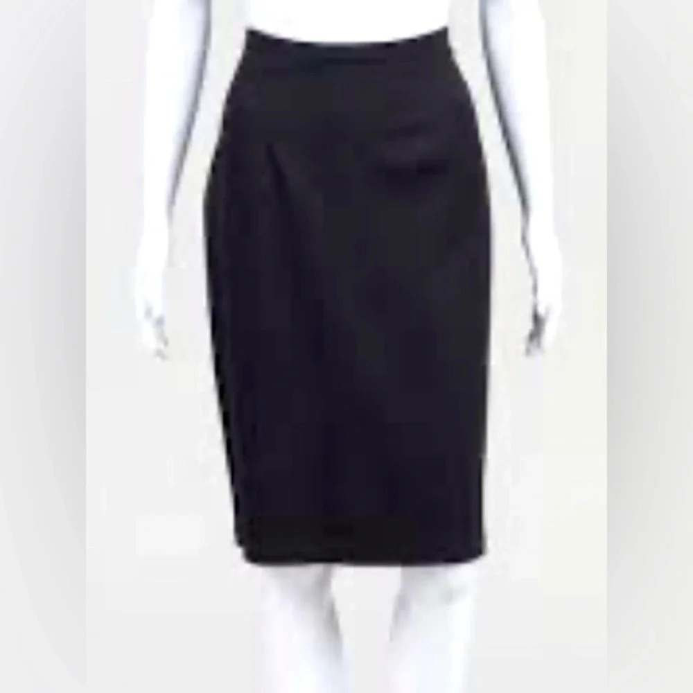 EILEEN FISHER Sz 14 (estimated) Texture Knit  Side Slit Pull On Pencil Skirt
